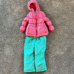 Girls snow suit and jacket